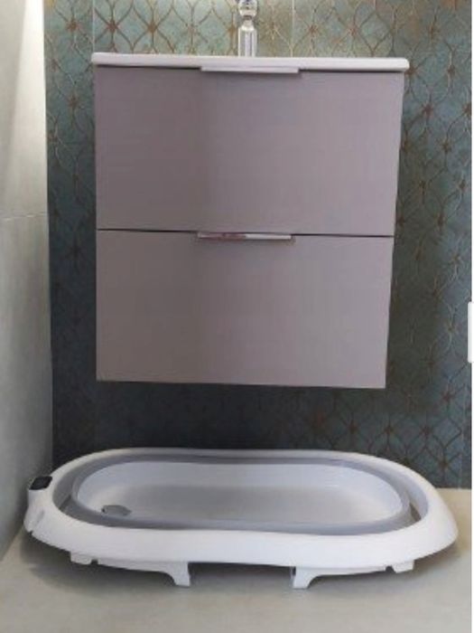 Wanienka Składana z Termometrem dla Dzieci + Poduszka