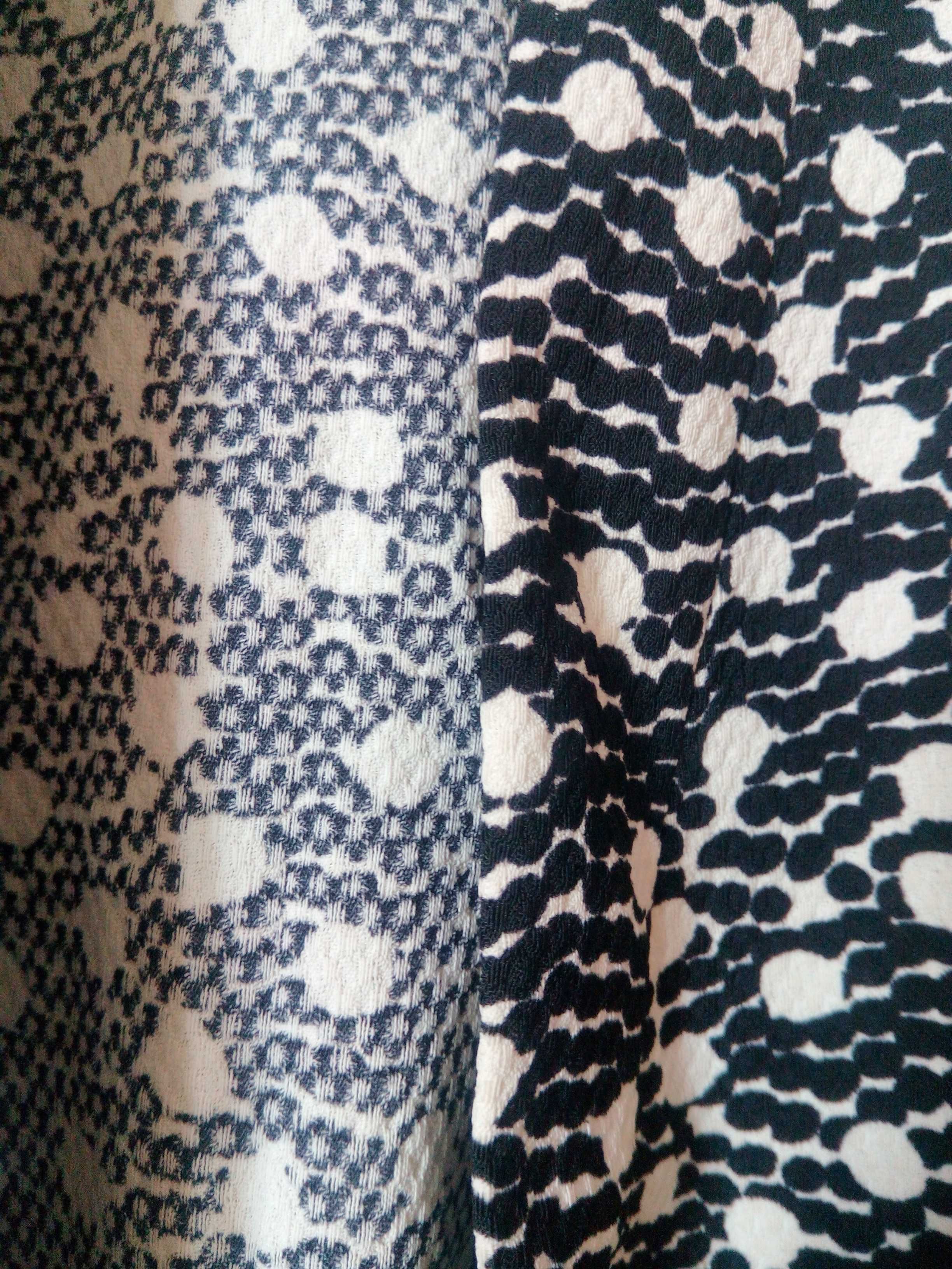 Чёрно- белый жакет кимоно накидка H&M