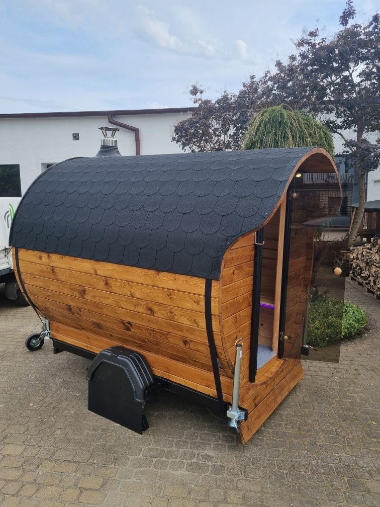 Mobilna balia z jacuzzi wynajem, ruska bania, mobilna sauna