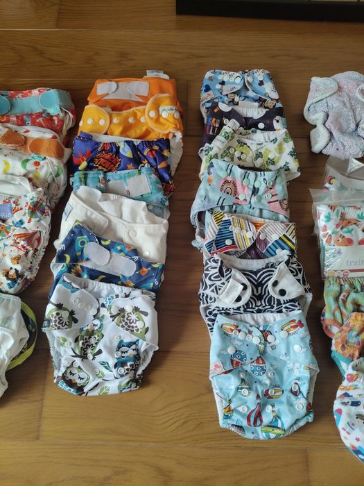 Fraldas reutilizáveis e absorventes