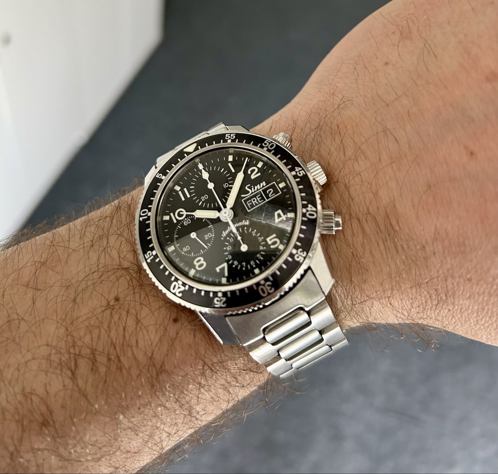 Sinn 103 St Sa full set Valjoux podwójny szafir