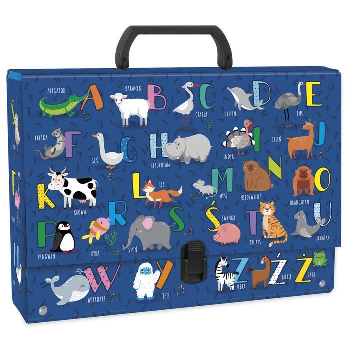 Teczka Twarda Z Rączką Alfabet Derform