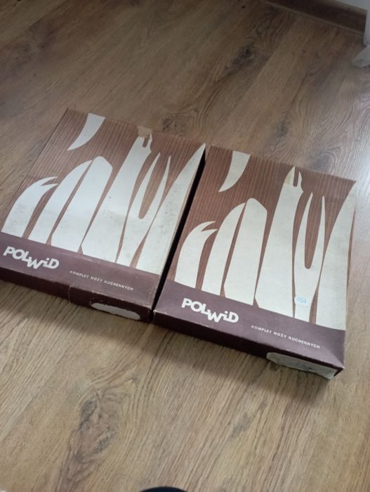 Polwid Fabryka Cieszyn, komplet noży kuchennych PRL