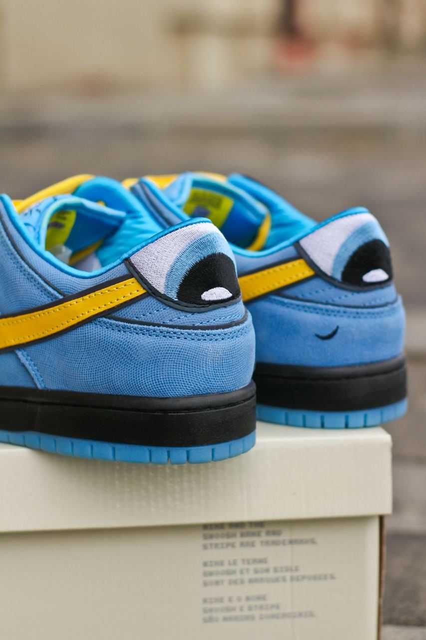 Чоловічі кросівки Nike x The Powerpuff Girls SB Dunk  блакитний 1032