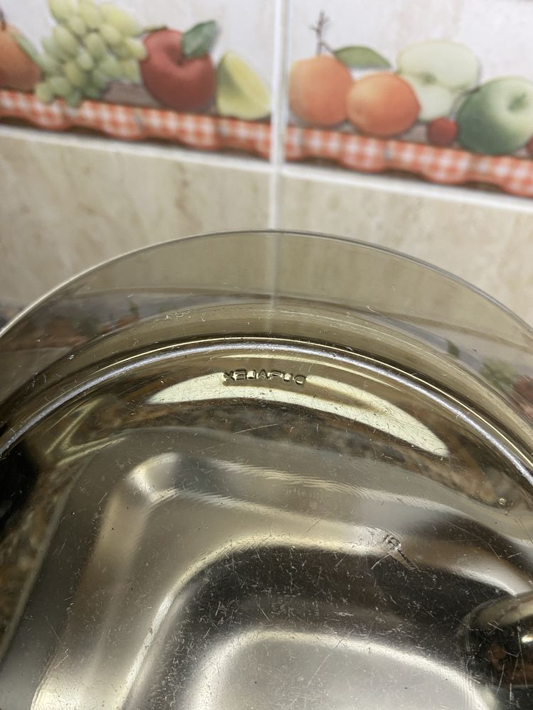 Pratos de sopa Duralex âmbar vintage