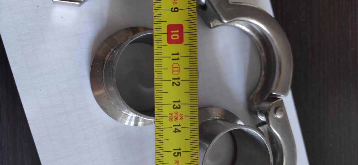 złącze nierdzewne kwasoodporne TRI clamp 

Komplet: 2 x króciec , 1 x