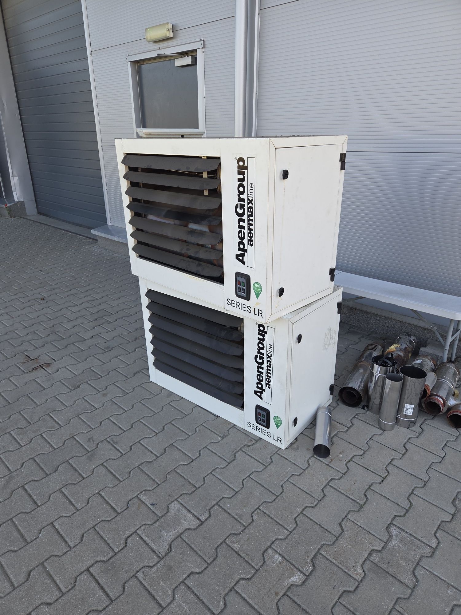 2x Nagrzewnica gazowa apengroup lr 034 uszkodzona