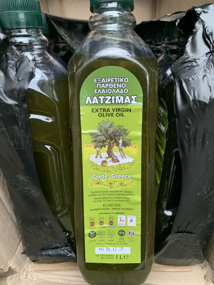 5,85€ 1 л/ Оливкова олія Кріт, Греція / Греческое оливковое масло опт.