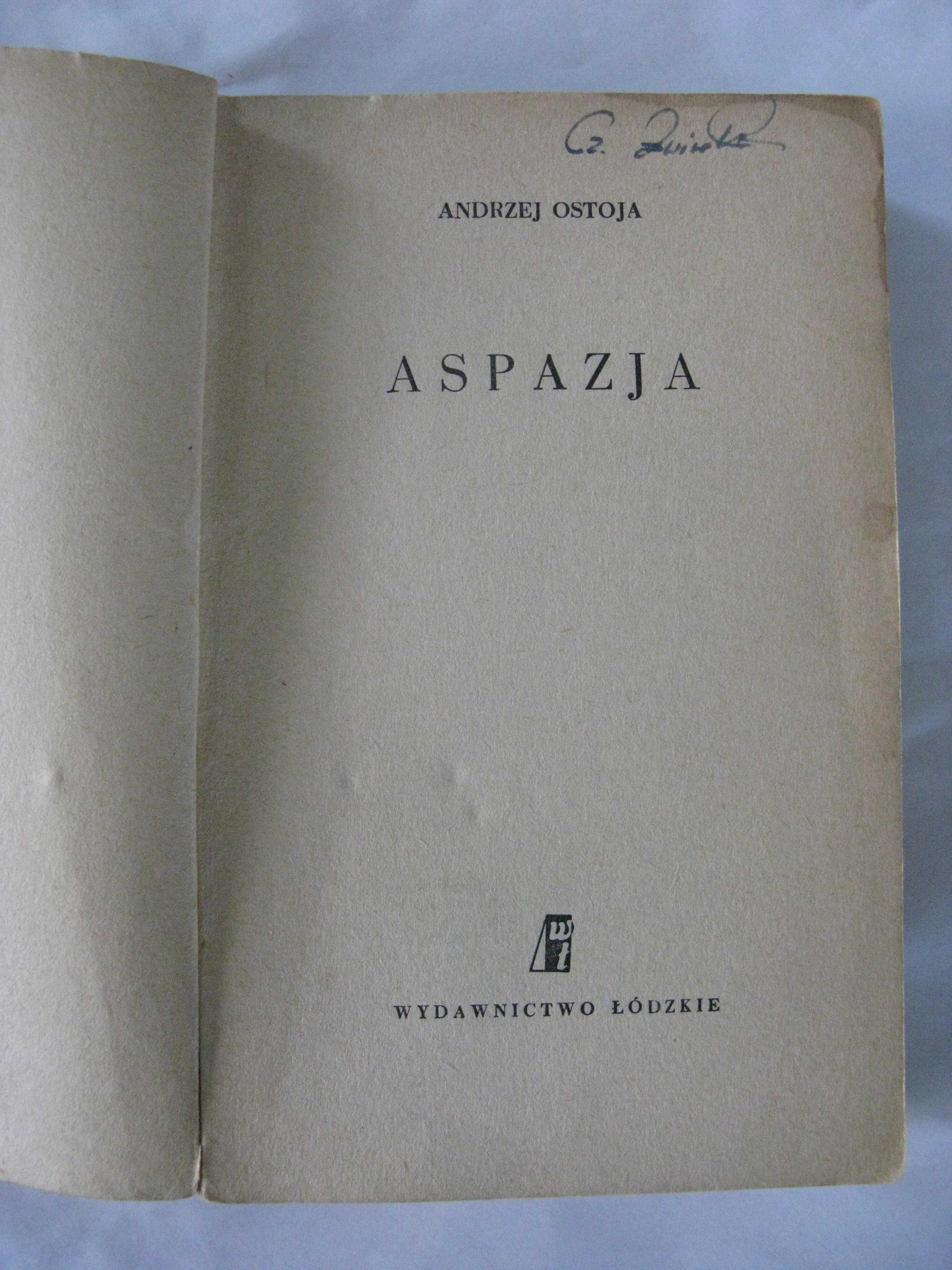 Aspazja Andrzej Ostoja wydanie I 1958