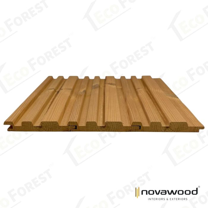 Фасадна дошка. Фасадная реечна панель Термососна NovaWood