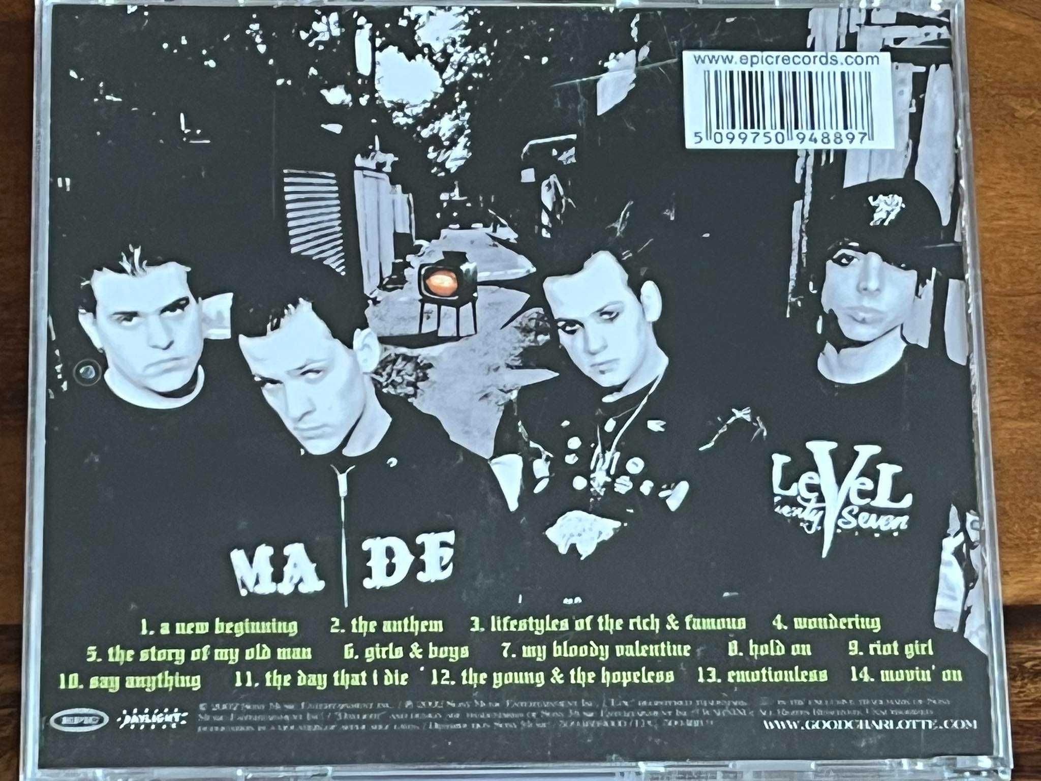 Good Charlotte - The Young And The Hopeless CD -stan  EX!