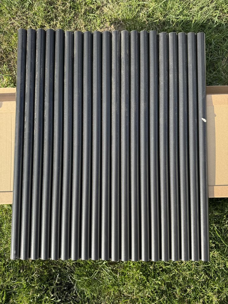 Panel Ryflowany MDF-Czarny Lameo