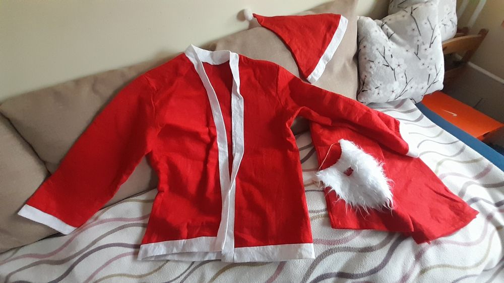 Strój Mikołaja dla dorosłego S do naprawy, uszkodzony