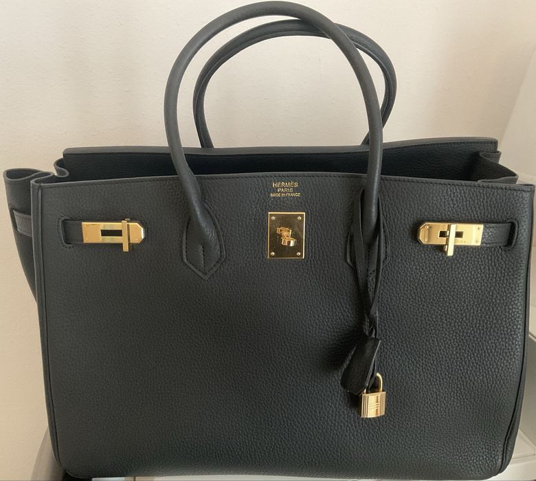 Hermes preta 40 cm