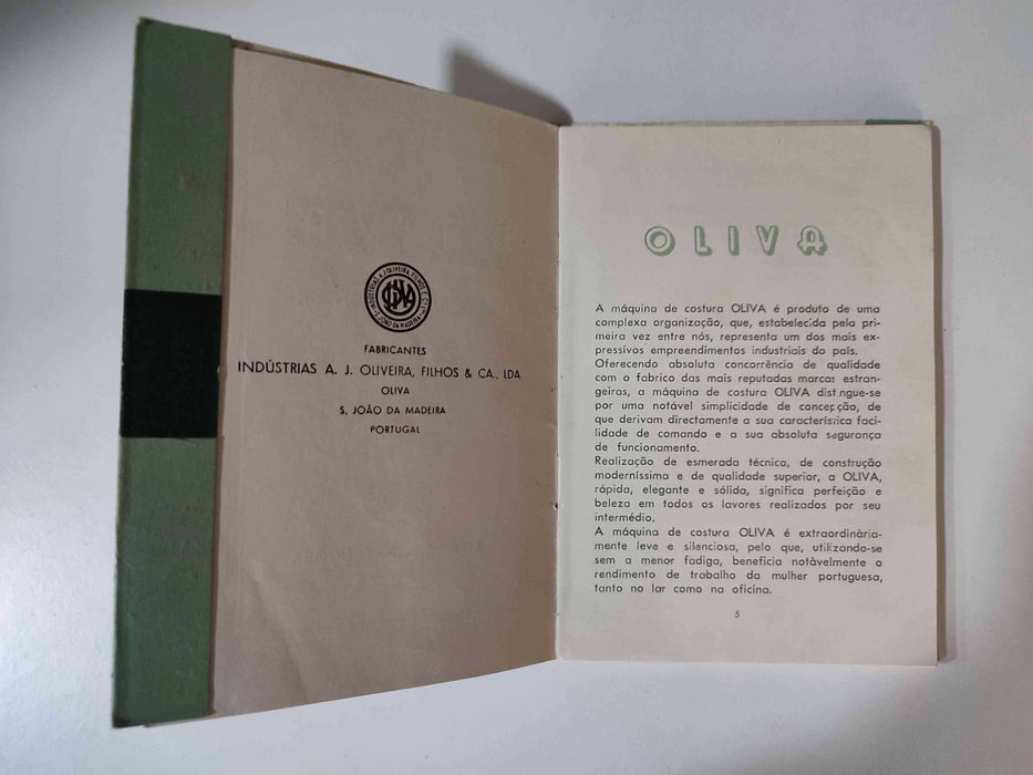 Manual de Costura Oliva CL 50