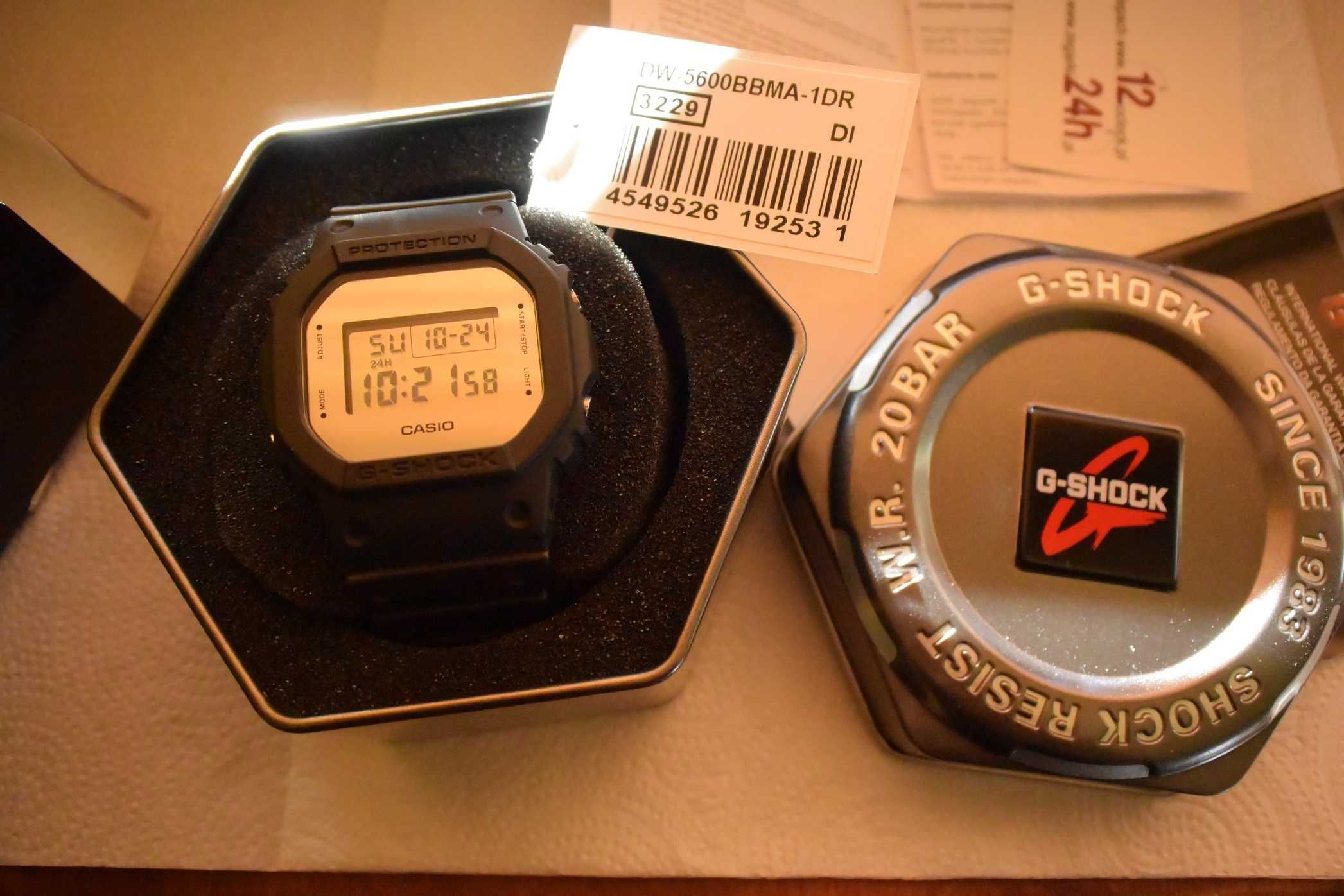 Oryginalny Zegarek CASIO G- SHOCK DW- 5600BBMA- 1DR Nostalgie