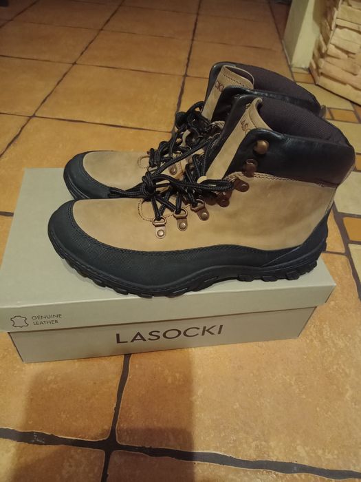 Trzewiki męskie skórzane Lasocki 44 Nowe!