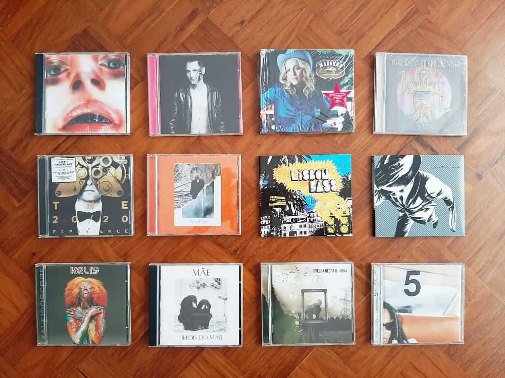 CDs em óptimo estado: Pop, Rock, Electrónica, Música Portuguesa