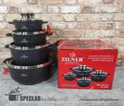 Zestaw 4 garnków marmurowych ZL-8900 Gaz, indukcja, piekarnik