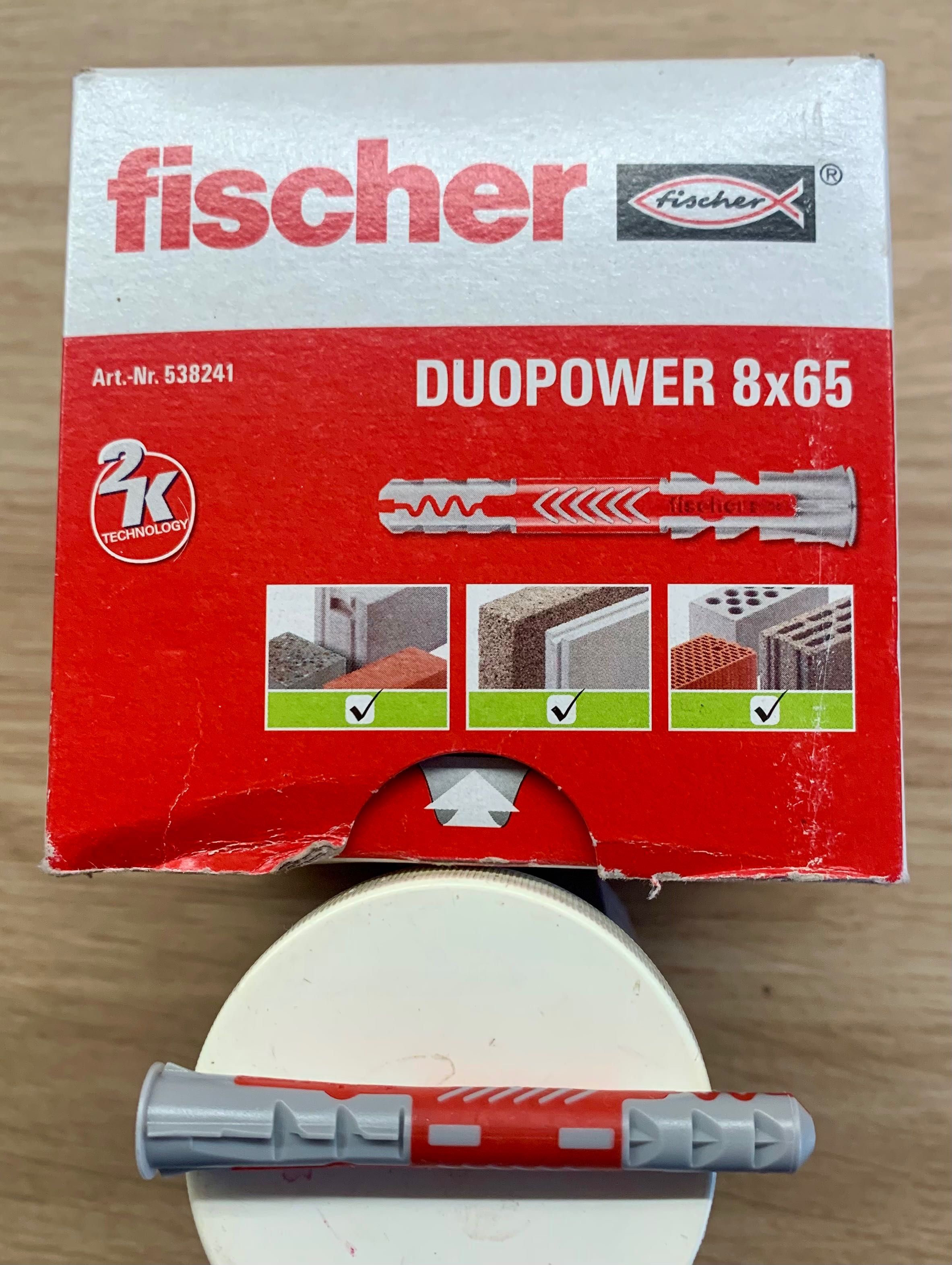 FISCHER DUOPOWER 8x65 mm-50 szt