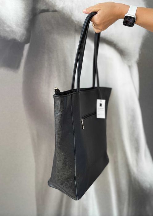 Велика шкіряна сумка шопер Італія