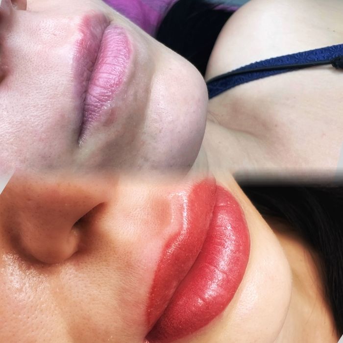 Перманентный макияж перманент губы брови