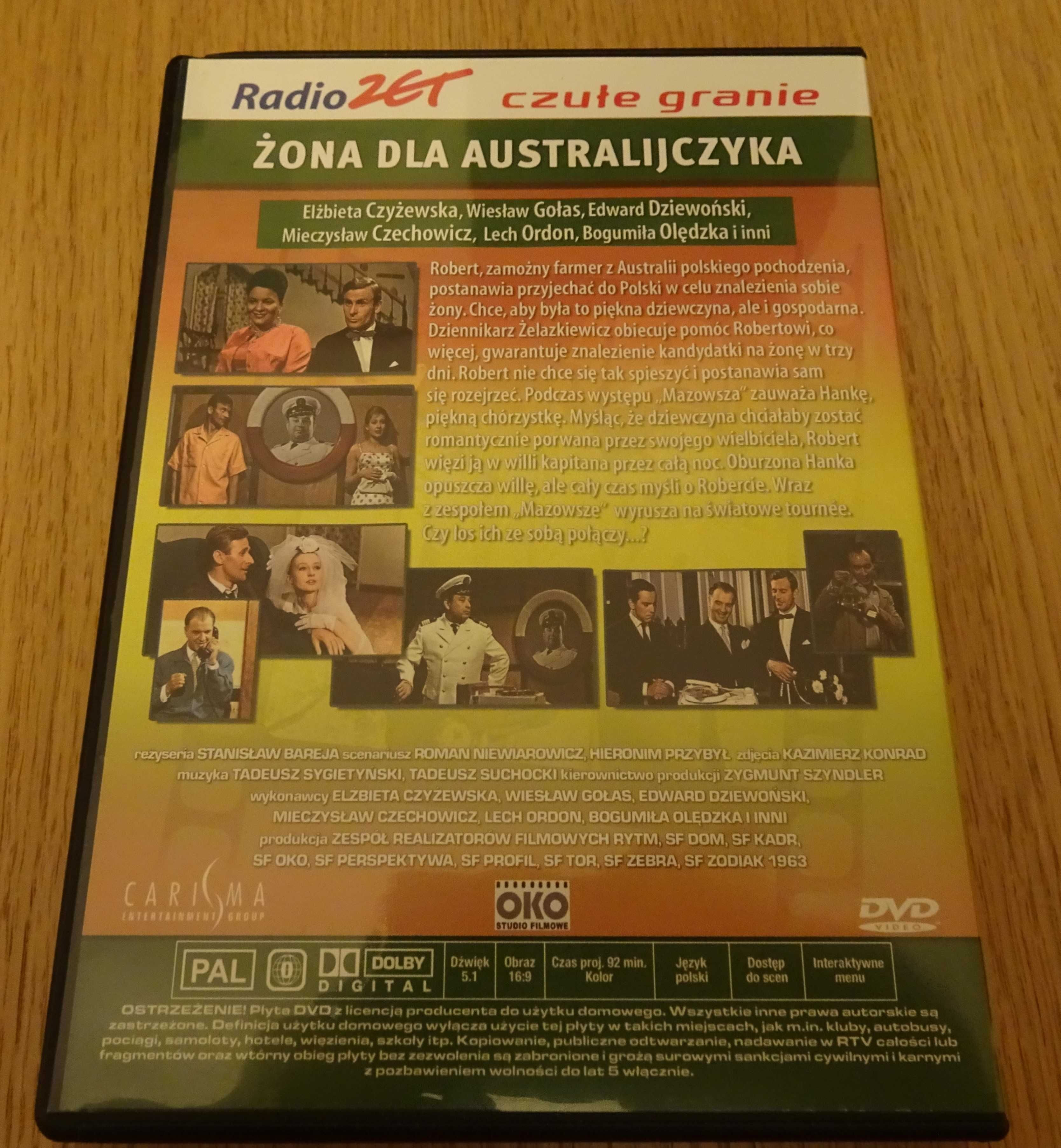 "Żona dla australijczyka" film dvd, płyta dvd