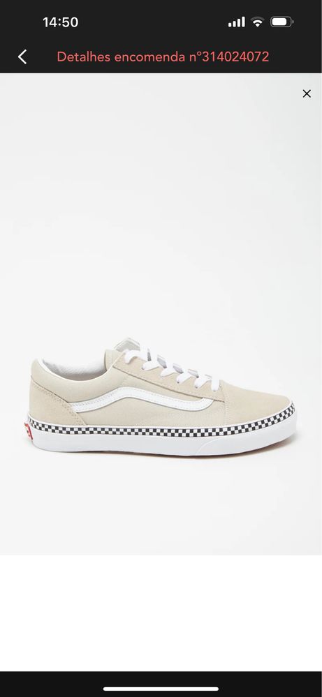 Vans bege tamanho 35