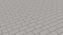 Kostka brukowa Cegiełka/Holland/Prostokąt szary 6 cm