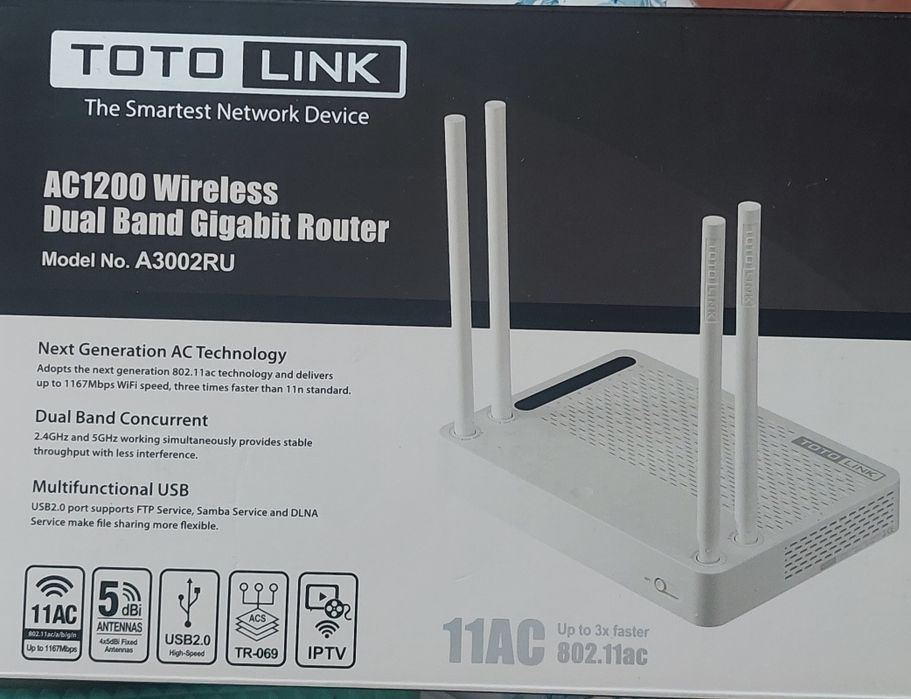 Продам роутер TOTO LINK AC1200