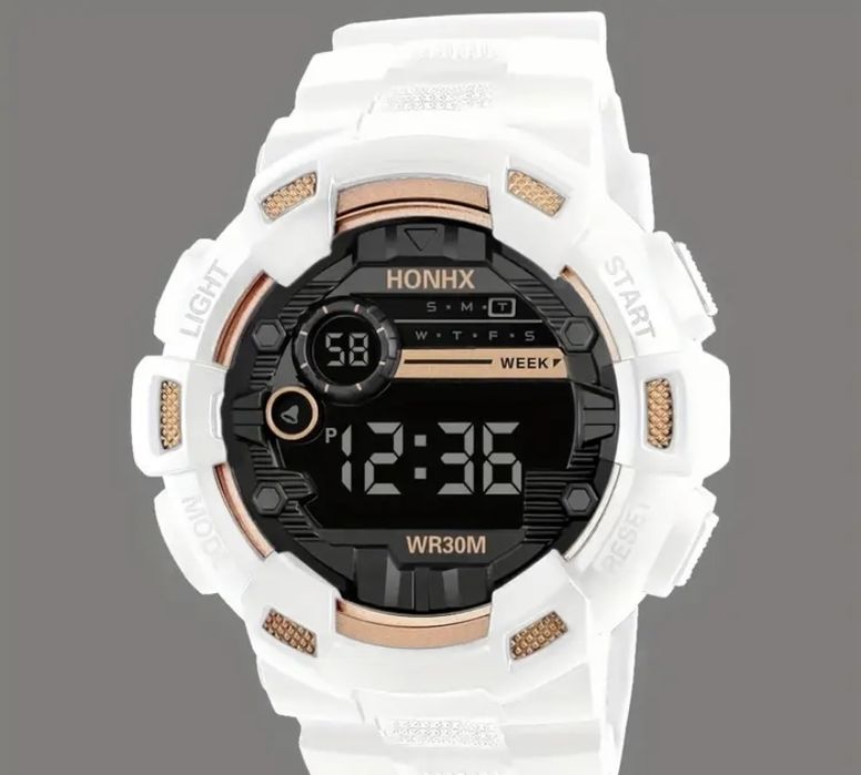 Унісекс світловий багатофункціональний електронний годинник