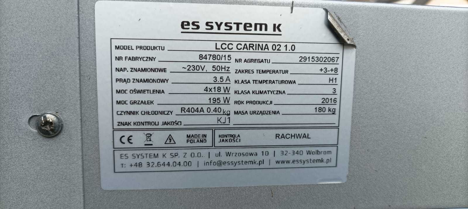 Witryna chłodnicza LCC Carina 02 1.0