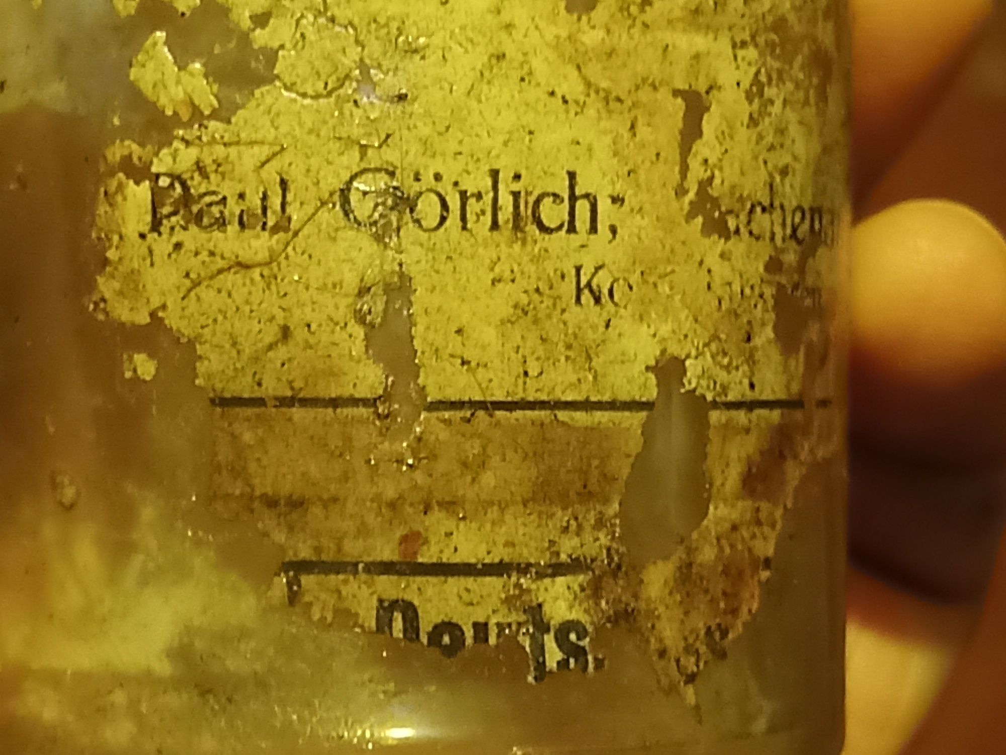 Stara butelka Paul Gorlich Machenau b.Sagan-Moczyń