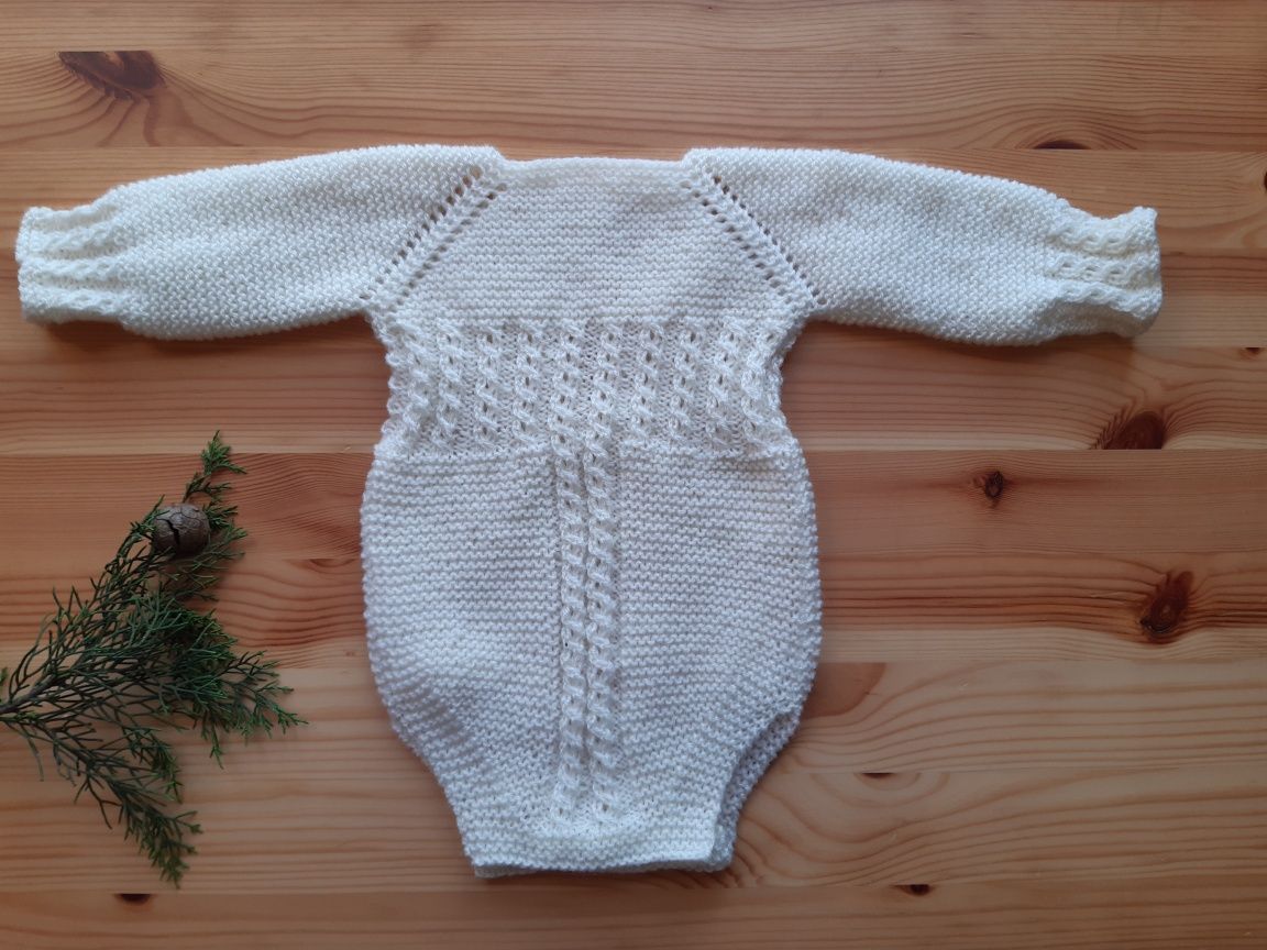 Fofo em lã e acrílico, 1 mês, tricot