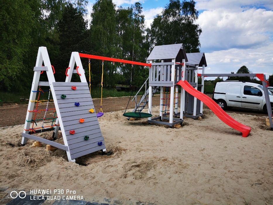 VERITAS Plac zabaw LINDA, huśtawka, bocianie gniazdo, wspinaczka RATY