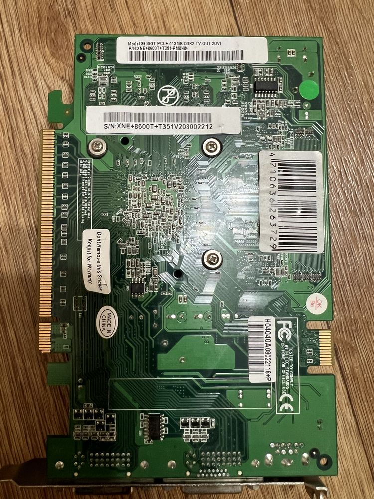 Відеокарта Nvidia 8600GT PCI-E 512MB DDR2 TV-OUT DVI