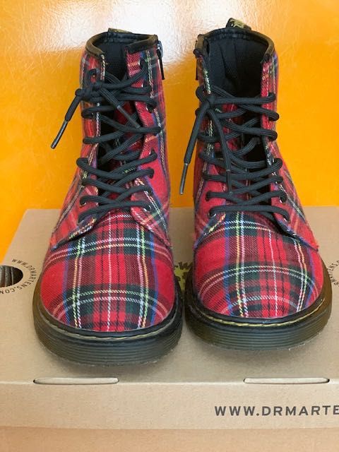 Ботинки Dr Martens  36 размер, red stewart  canvas