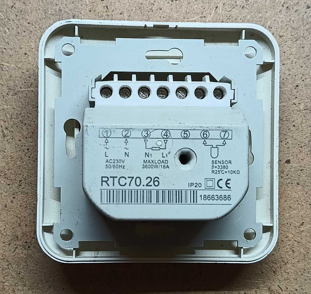 Терморегулятор для теплого пола RTC70.26 механический