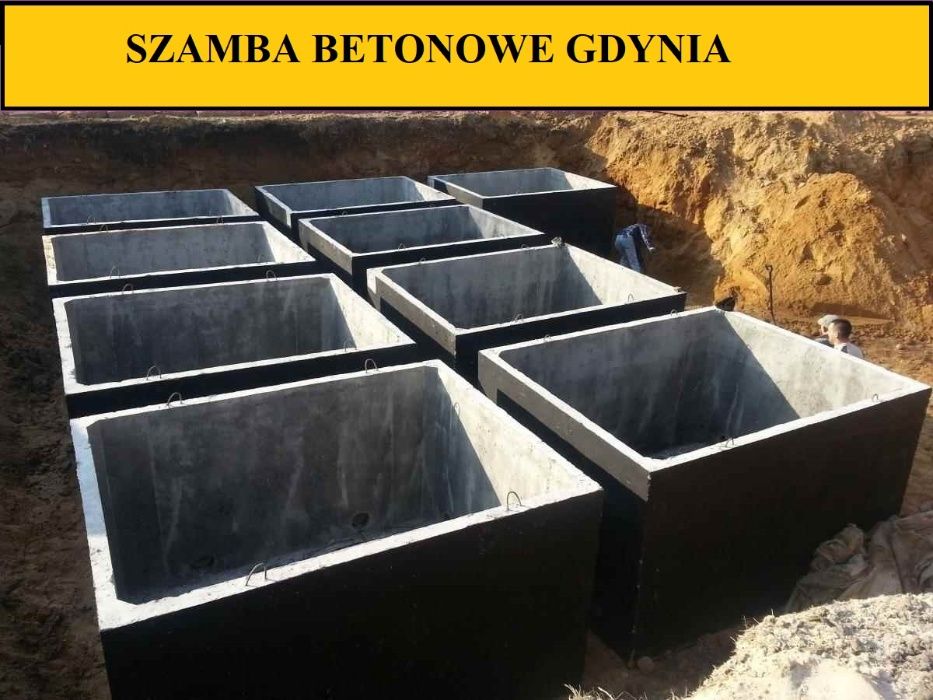 Szambo 6m3 Szamba betonowe zbiorniki zbiornik na deszczówkę 4 do 14m3