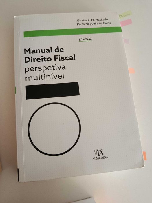 Livro de direito fiscal 3⁰edição raramente usado,leves sublinhados