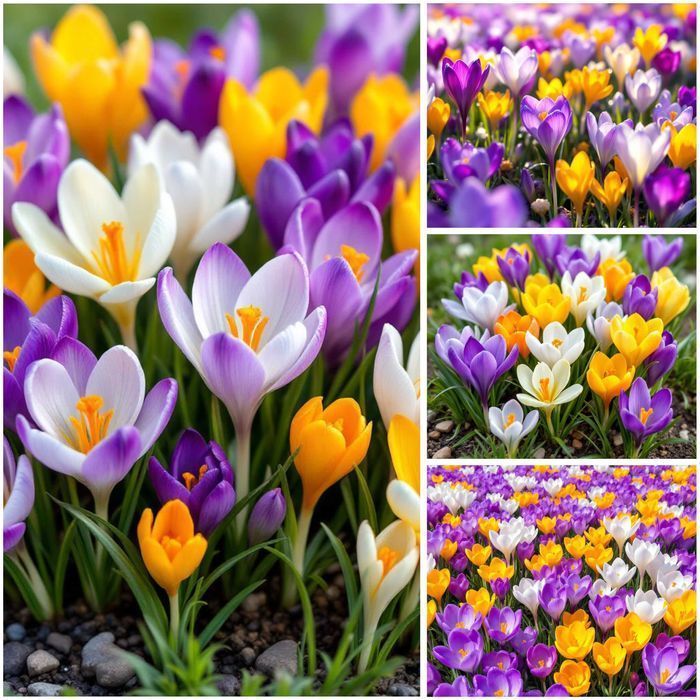 Cebulki KROKUSÓW mix kolorów KROKUS krokusy Kwiatów Kwiatowe