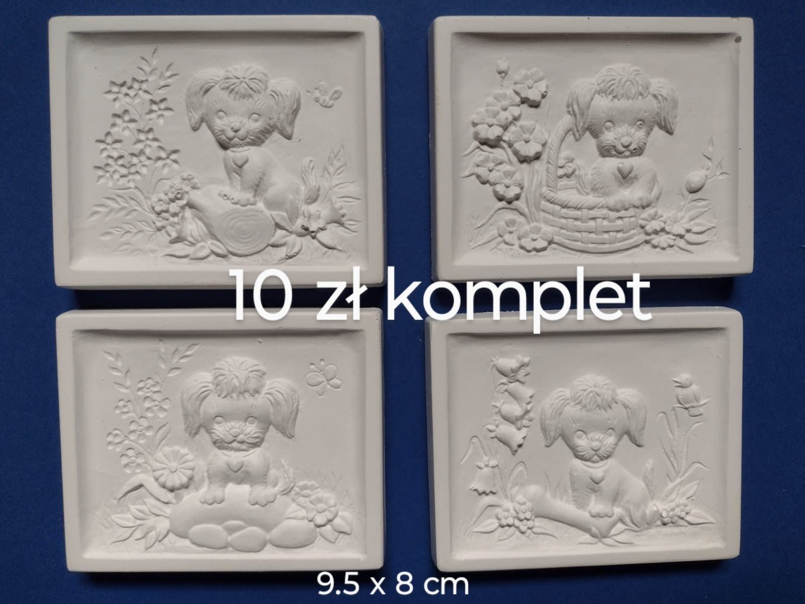 zestaw 25 gipsowych figurek do malowania