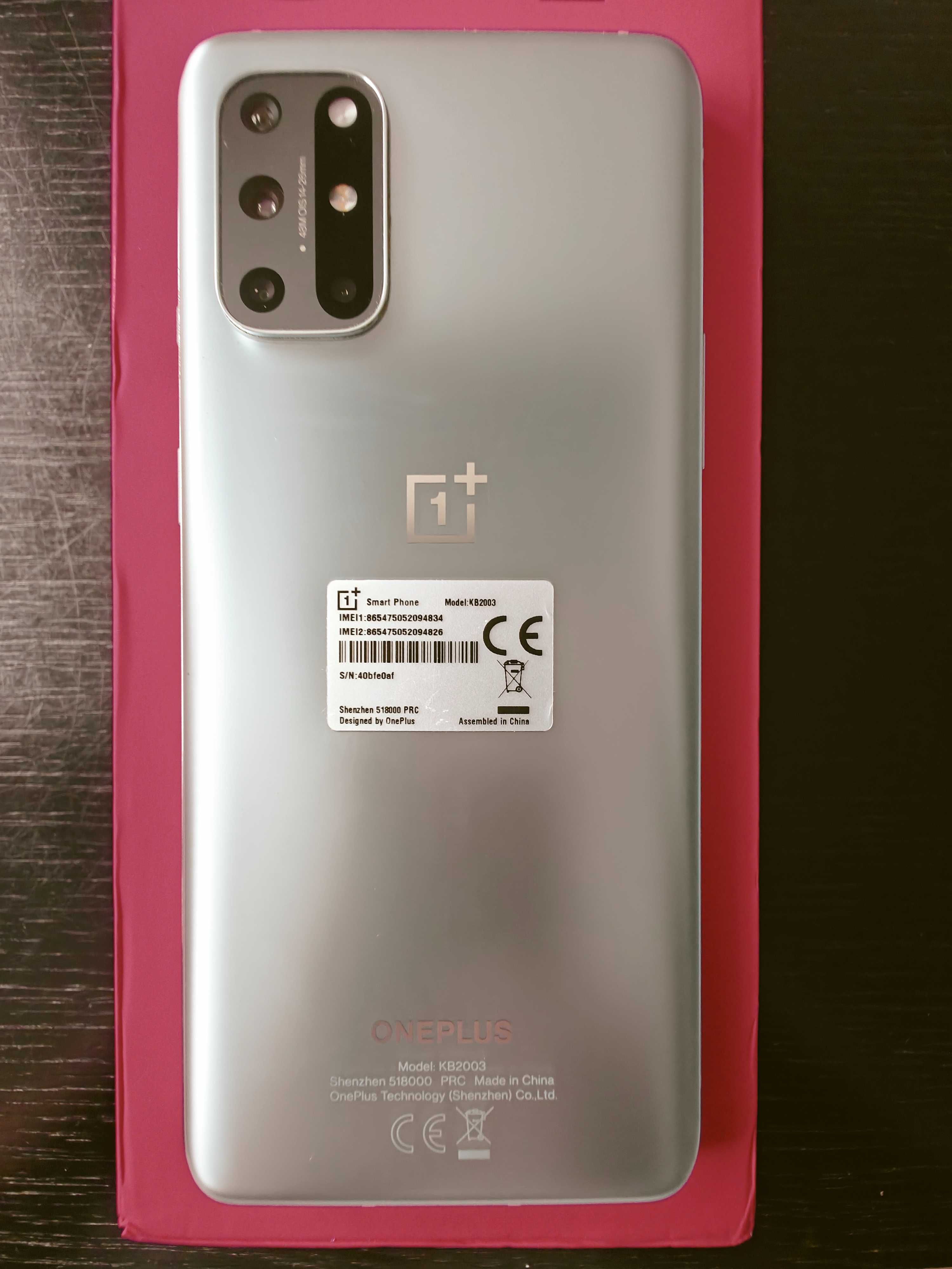 OnePlus 8T 8/128 GB srebrny jak nowy komplet