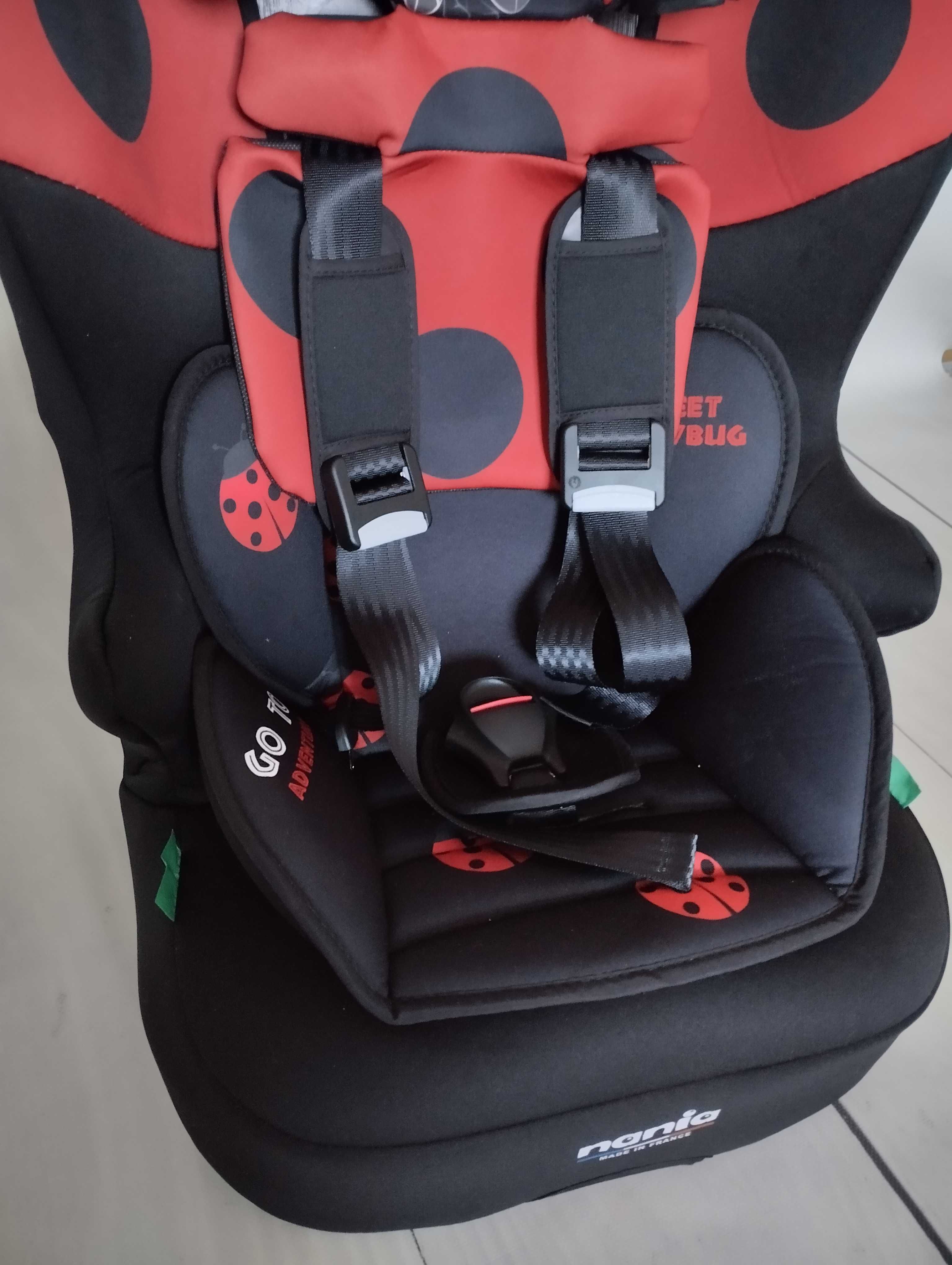 Nania Fotelik samochodowy z isofix 76-140 i-Size biedronka z wkładką