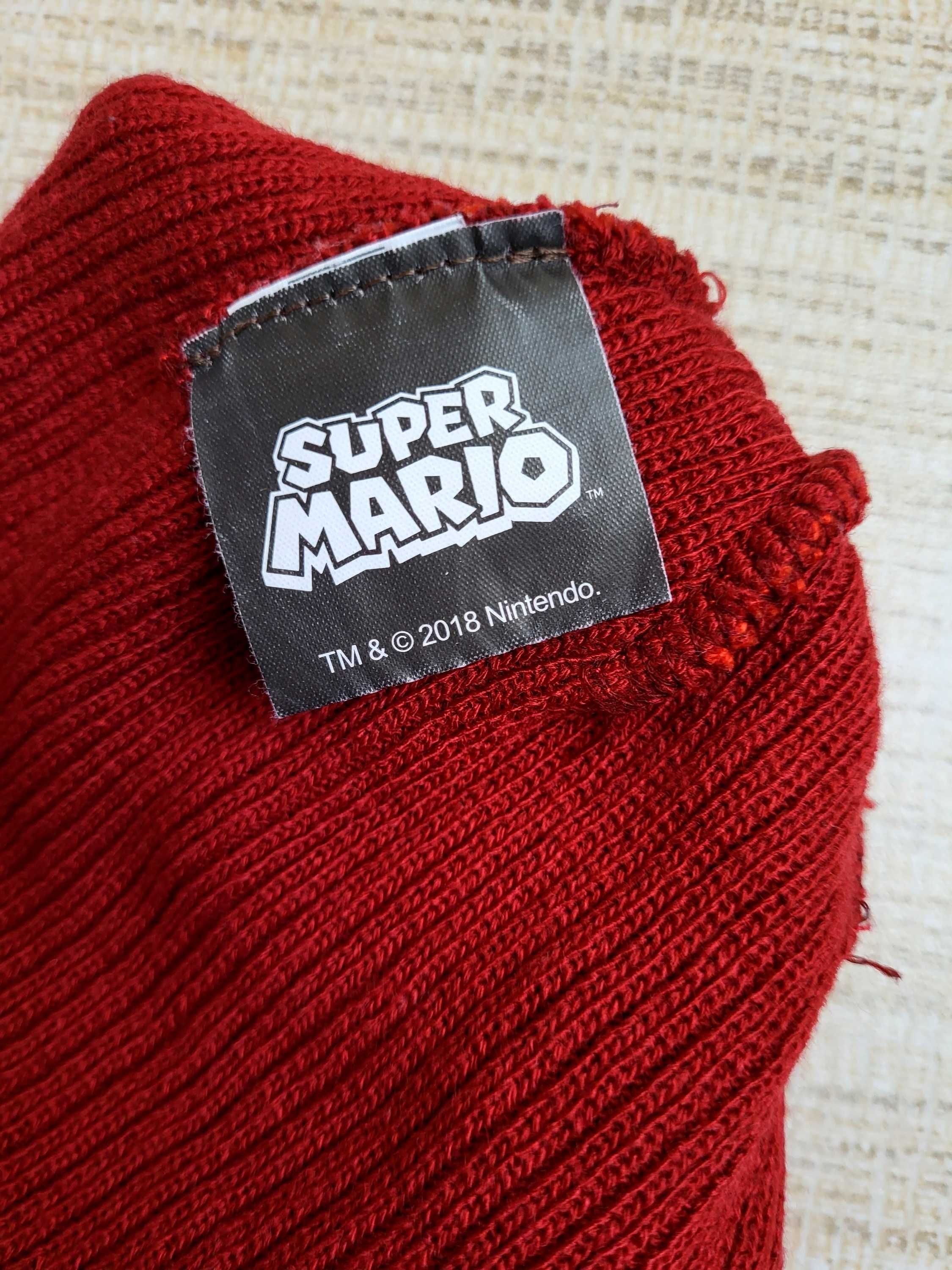 ciepła czapka Super Mario 46-49 cm 1-2 latka