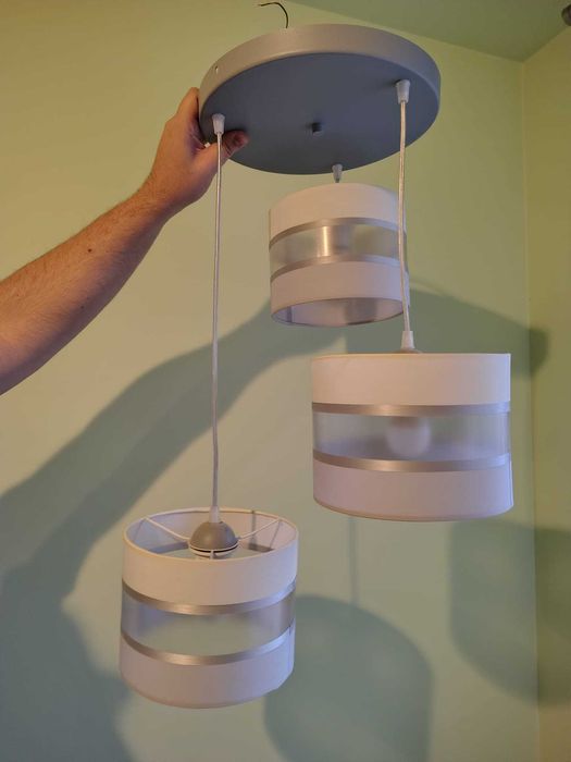 Lampa wisząca 3 klosze