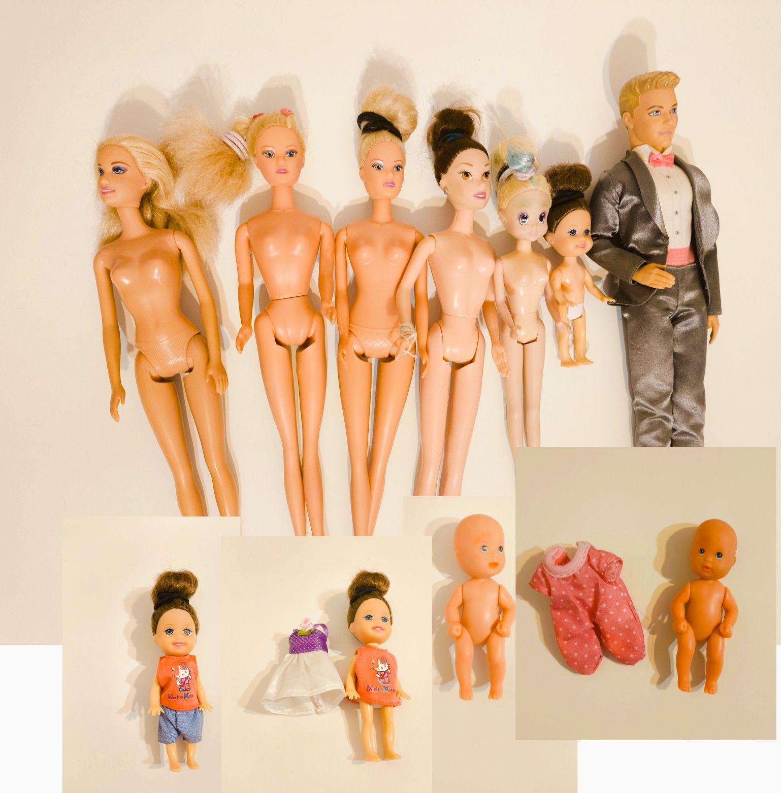 Lalki barbie zestaw akcesoriów i lalek