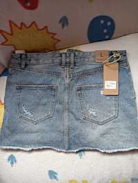 Spódniczka mini jeansowa nowa