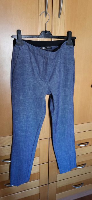 Calças Zara azuis / cinzentas