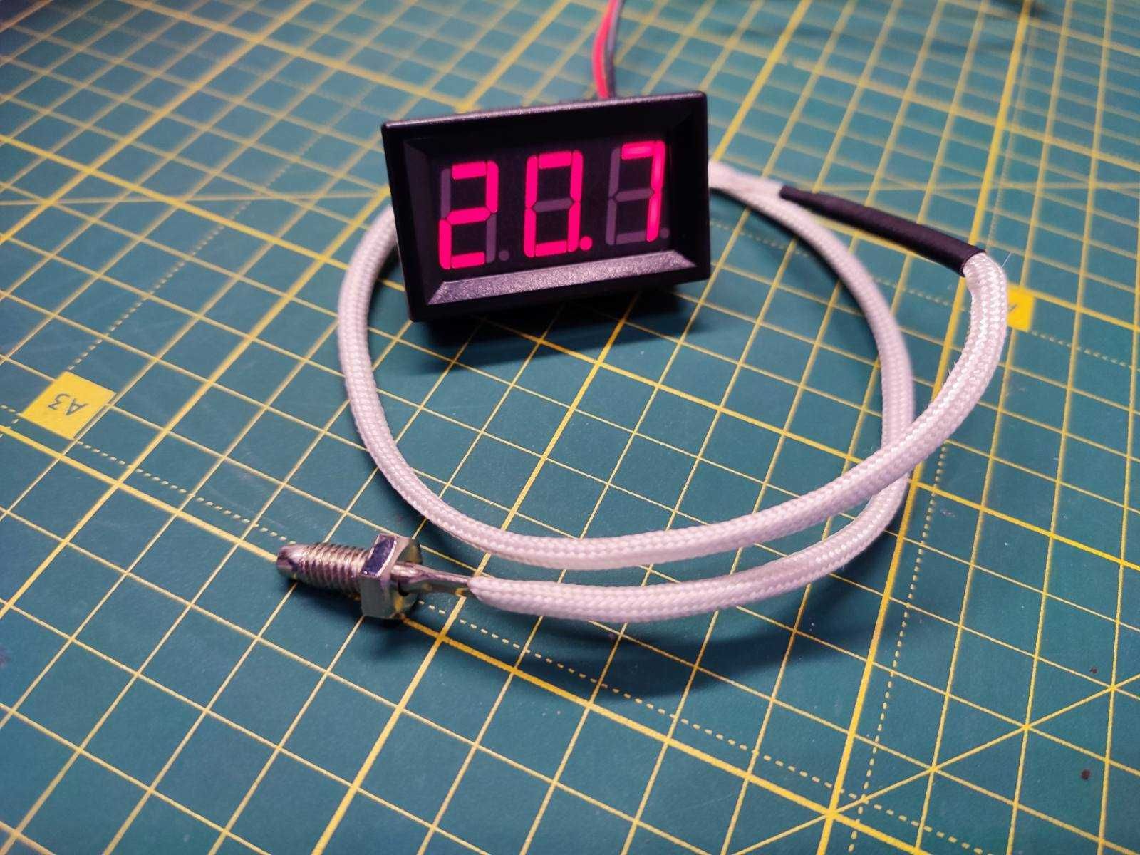 Термометр, датчик температуры XH-B310 от - 30 до 800 градусов 12 вольт